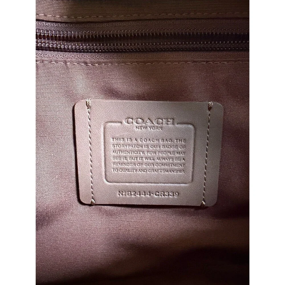 Coach Hudson Crossbody Bag In Colorblock Signature Canvas CR339 Light Saddle Tan